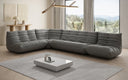 Designer corner sofa Calmo sectional in genuine leather