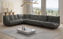 Designer corner sofa Calmo sectional in genuine leather