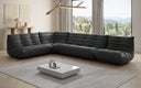 Designer corner sofa Calmo sectional in genuine leather