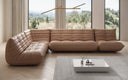 Designer corner sofa Calmo sectional in genuine leather