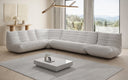 Designer corner sofa Calmo sectional in genuine leather