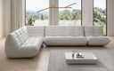 Designer corner sofa Calmo sectional in genuine leather