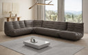 Designer corner sofa Calmo sectional in genuine leather