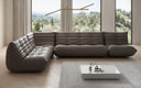 Designer corner sofa Calmo sectional in genuine leather