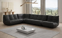 Designer corner sofa Calmo sectional in genuine leather