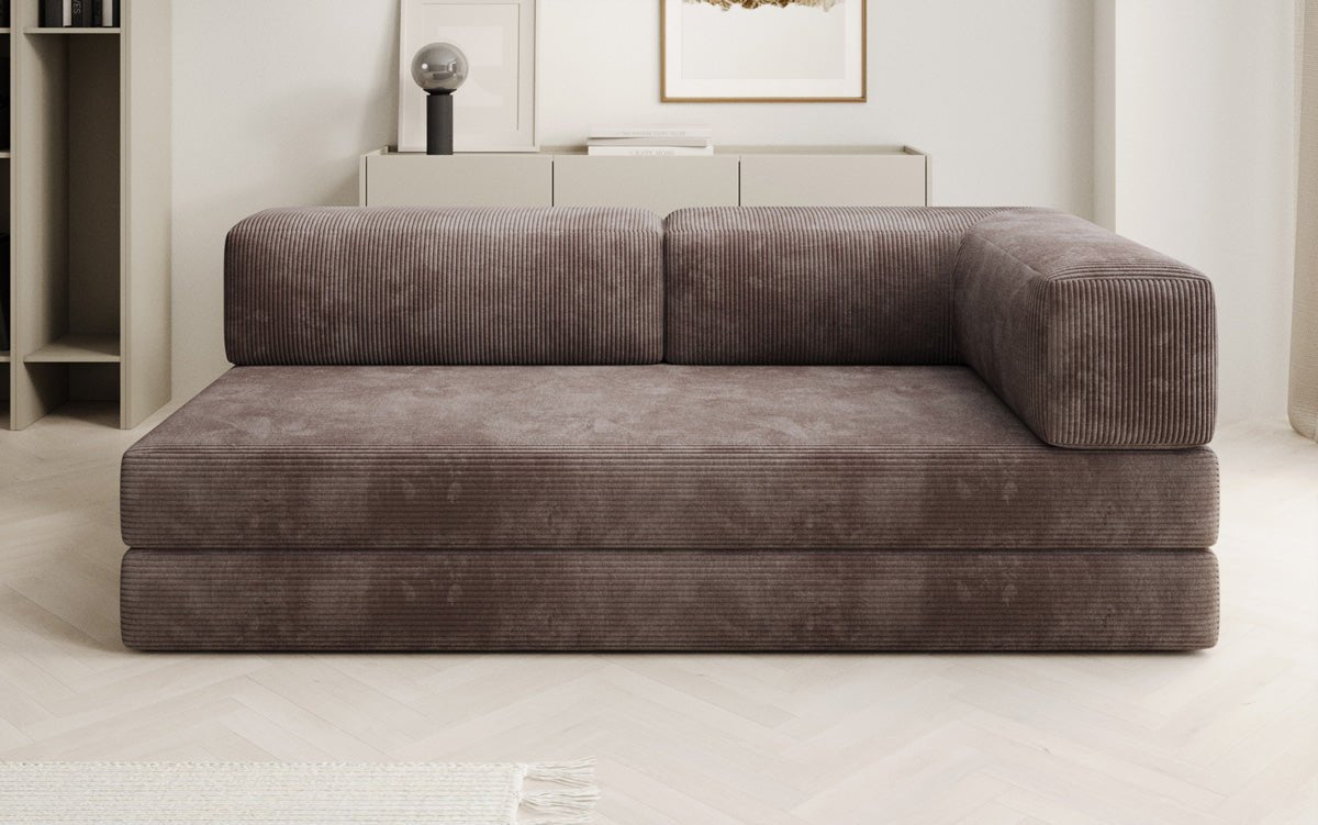 Designer Sofa/Chaise Longue Lazy in Cord