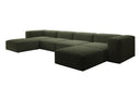 Designer U Sofa Snug in Bouclé