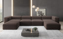 Designer U Sofa Snug in Bouclé