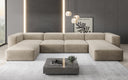 Designer U Sofa Snug in Samt