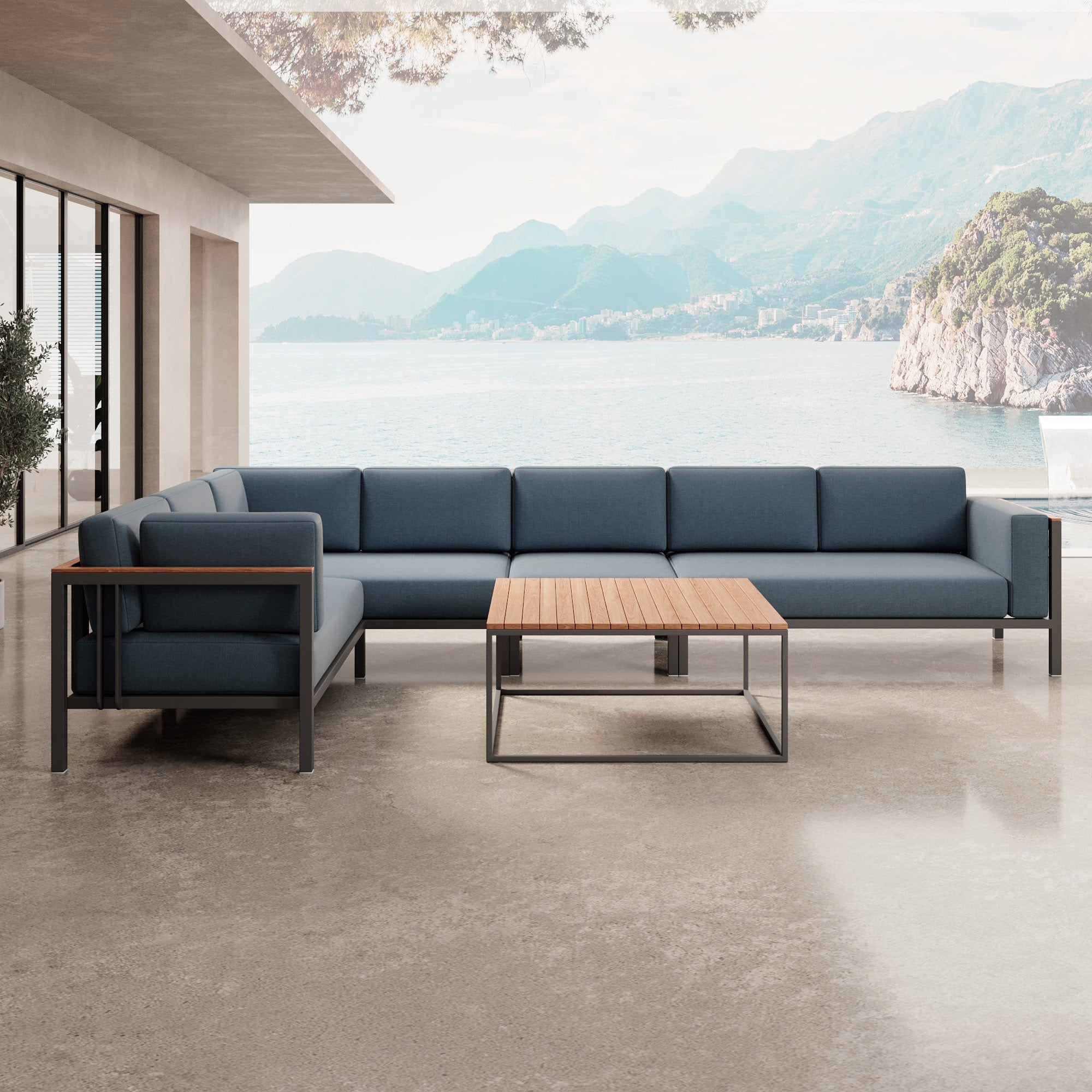 Euphoria – L-Maxilounge & Tisch aus Aluminium | Aevora™ Kollektion