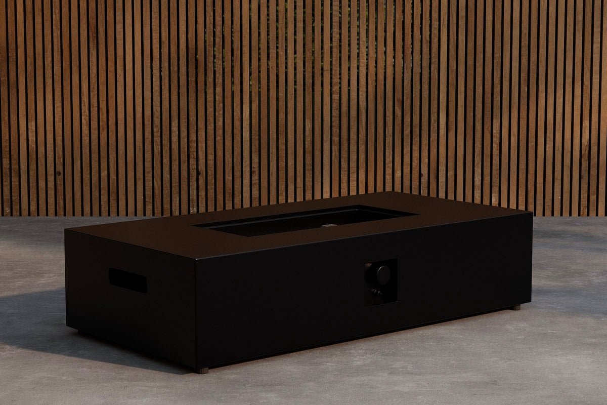 Feuerstelle Ignis - rechteckige, schlanke Form aus Faserzement