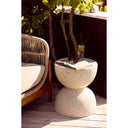 Garten Beistelltisch Norvellen - Ø40 aus Magnesiumoxid und Fiberglas