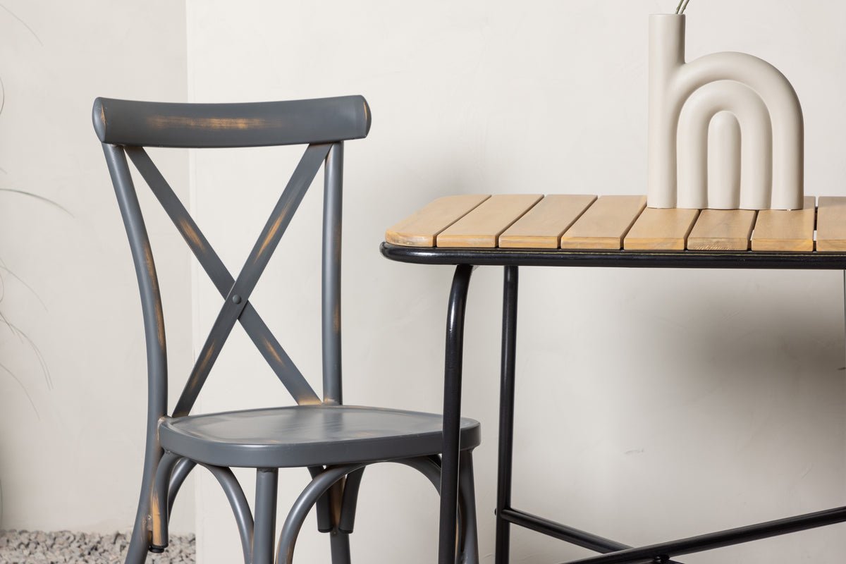 Garten Cafegruppe Living – 3-teiliges Gartenmöbel-Set mit Stühlen aus Aluminium