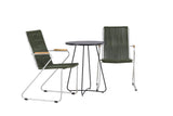 Garten Cafegruppe Malte – 3-teiliges Gartenmöbel-Set mit grünen Stühlen