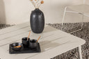 Garten Couchtisch Hannes - Aus beigem Aluminium