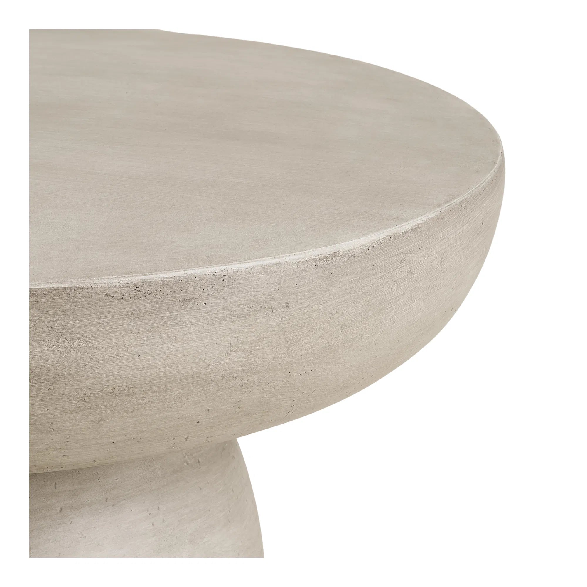 Garten Couchtisch Stonea – in skulpturaler Form aus Faserlehm in Grau