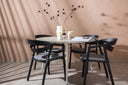 Garten Essgruppe Mivano – 5-teiliges Set mit rundem Tisch