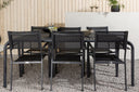 Garten Essgruppe Toni – 7-teiliges Gartenmöbel-Set aus Aluminium