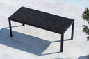 Garten Esstisch Amalfi - 205x90 cm aus Aluminium und Polywood in Beige oder Schwarz
