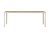 Garten Esstisch Ätna - 210x90 cm in Beige mit einer Tischplatte aus Aintwood