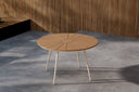 Garten Esstisch Capri - Ø 120cm aus Polywood und Aluminium in Beige oder Schwarz