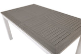 Garten Esstisch Ravello - Ausziehbar von 152 auf 210 cm mit weißem Aluminiumgestell