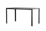 Garten Esstisch Siena - 140x80 cm aus Aluminium und Polywood in Beige oder Schwarz