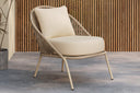 Garten- Loungesessel Larissa - In der Farbe Beige inklusive Kissen