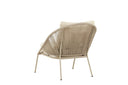 Garten- Loungesessel Larissa - In der Farbe Beige inklusive Kissen