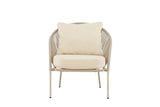 Garten- Loungesessel Larissa - In der Farbe Beige inklusive Kissen