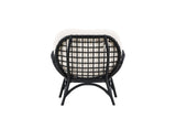 Garten- Loungesessel Porto - Aus Rattan in der Farbe Schwarz