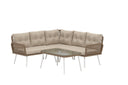 Garten Loungeset Aiko – 2-teiliges Set mit Tisch aus synthetischem Rattan