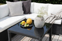 Garten Loungeset Liana – mit schwarzem Geflecht & weißen Kissen