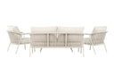 Garten Loungeset Sorento – 4-teiliges Outdoor-Sofa-Set in Beige mit Aluminiumrahmen