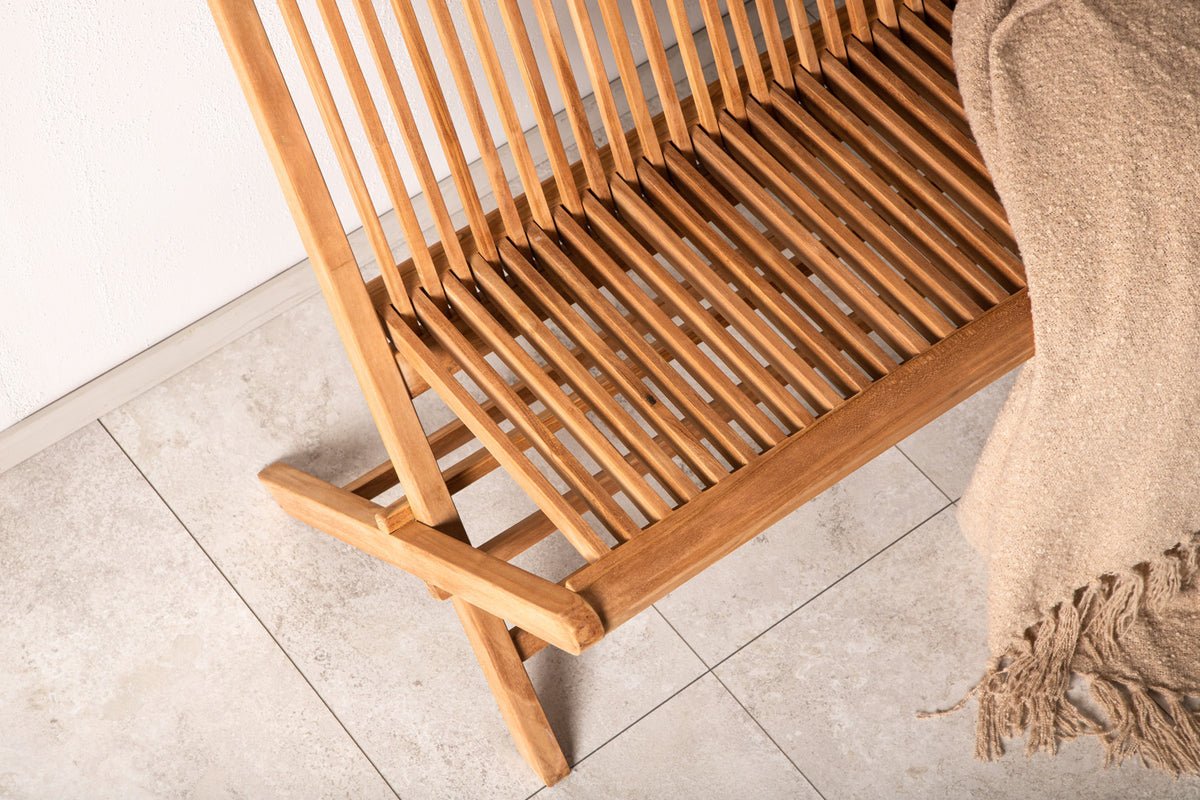 Gartenbank Doka - Praktisch klappbar aus Teakholz