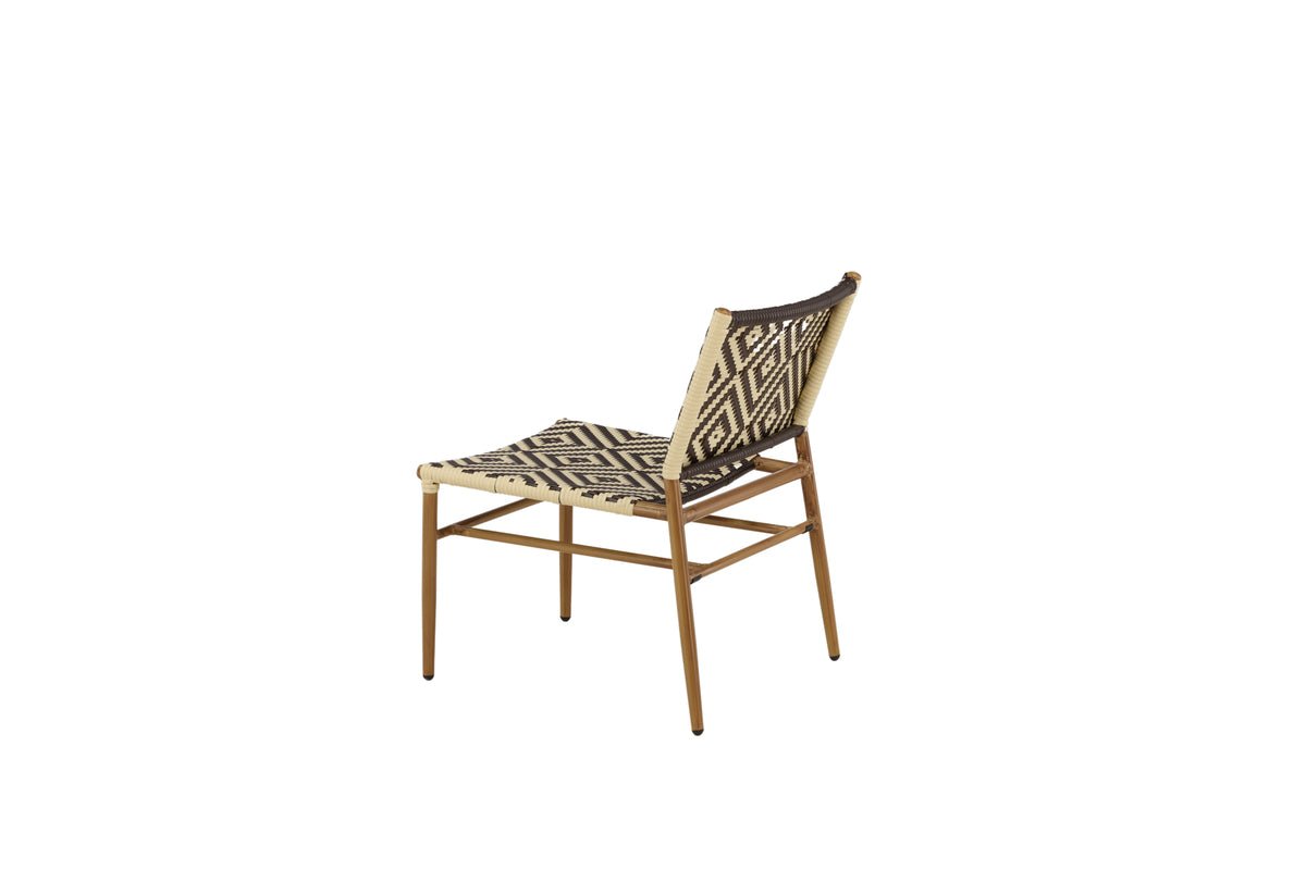 Gartenstuhl Carla - aus Rattan in Beige und Brauntönen