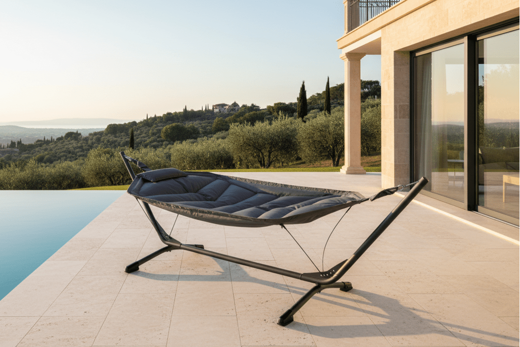 Garten Hängematte Sylva - für Garten & Terrasse in Schwarz