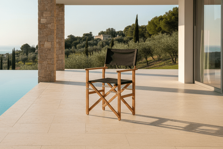 2-piece set - Garden chair Marlene made of acacia/polyester