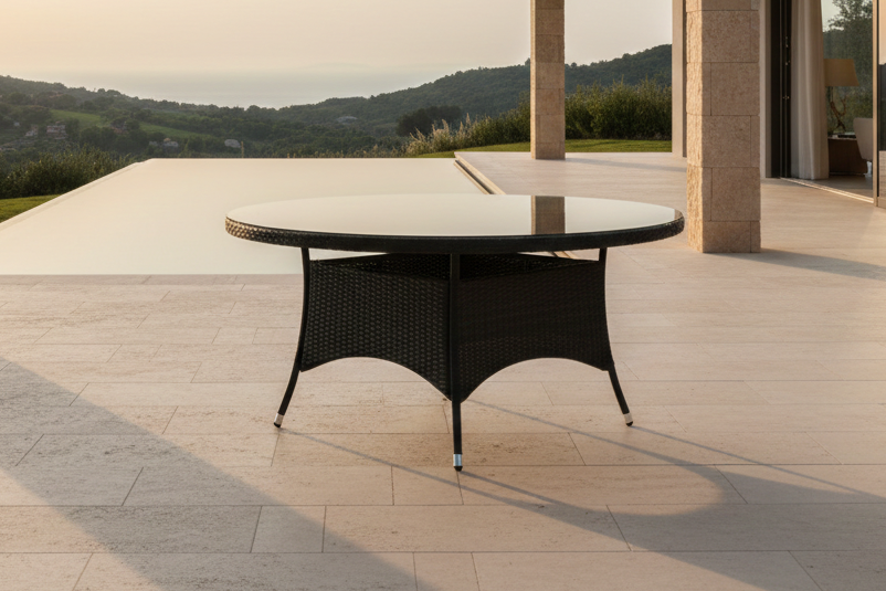 Garden table Eluno - the modern design creates a cozy atmosphere