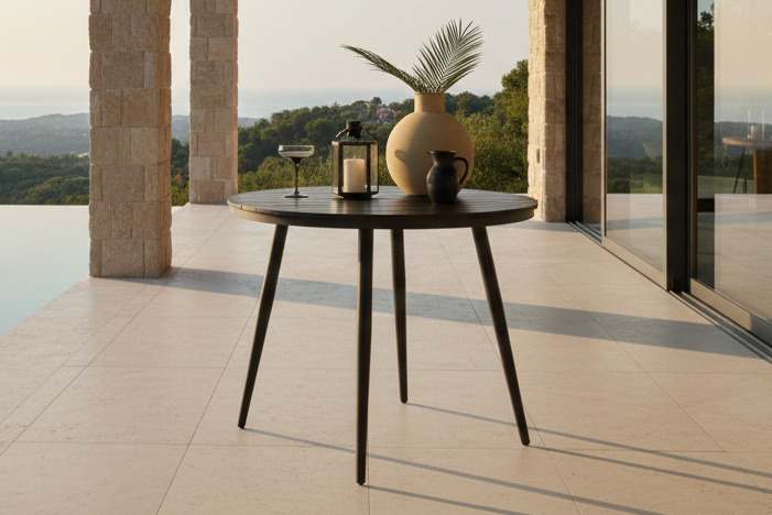 Garden table Aviani - round, inviting and stylish