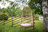 Hängesessel Kaelis - aus Rattan in Beige