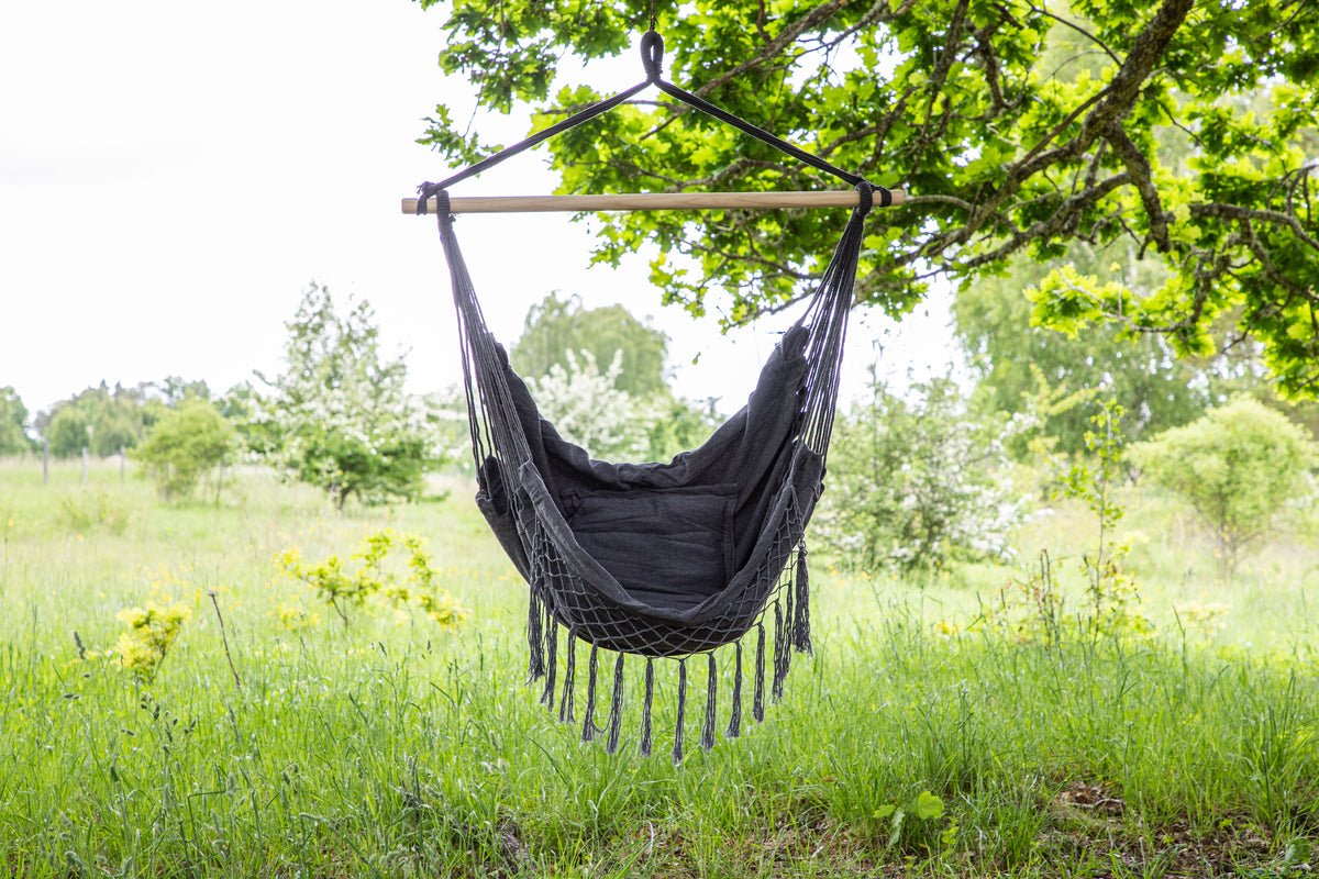 Hängesessel Welsh - aus Polyester in Grau oder Weiß