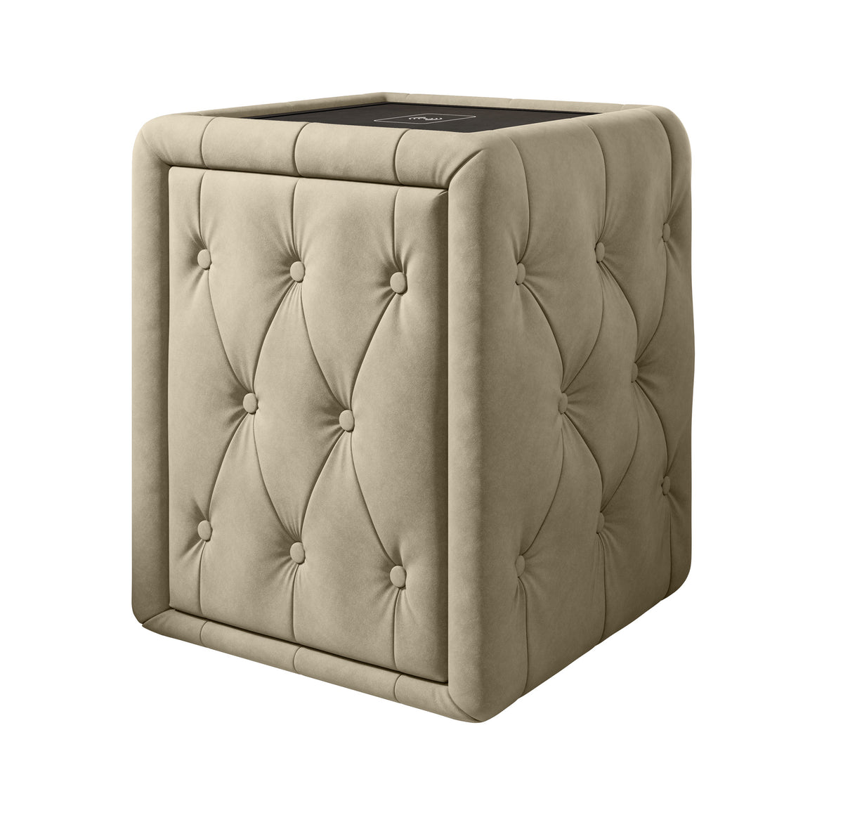 Josy Nachttisch Samt Beige white-background