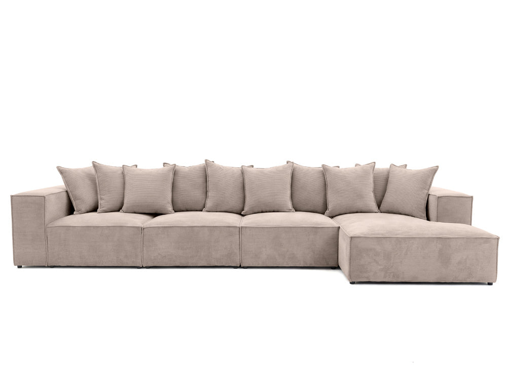 Designer Sofa Largo L Maxi in Corduroy