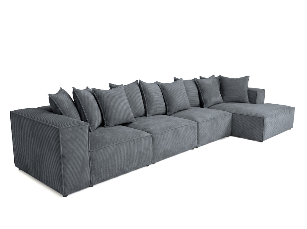 Designer Sofa Largo L Maxi in Corduroy