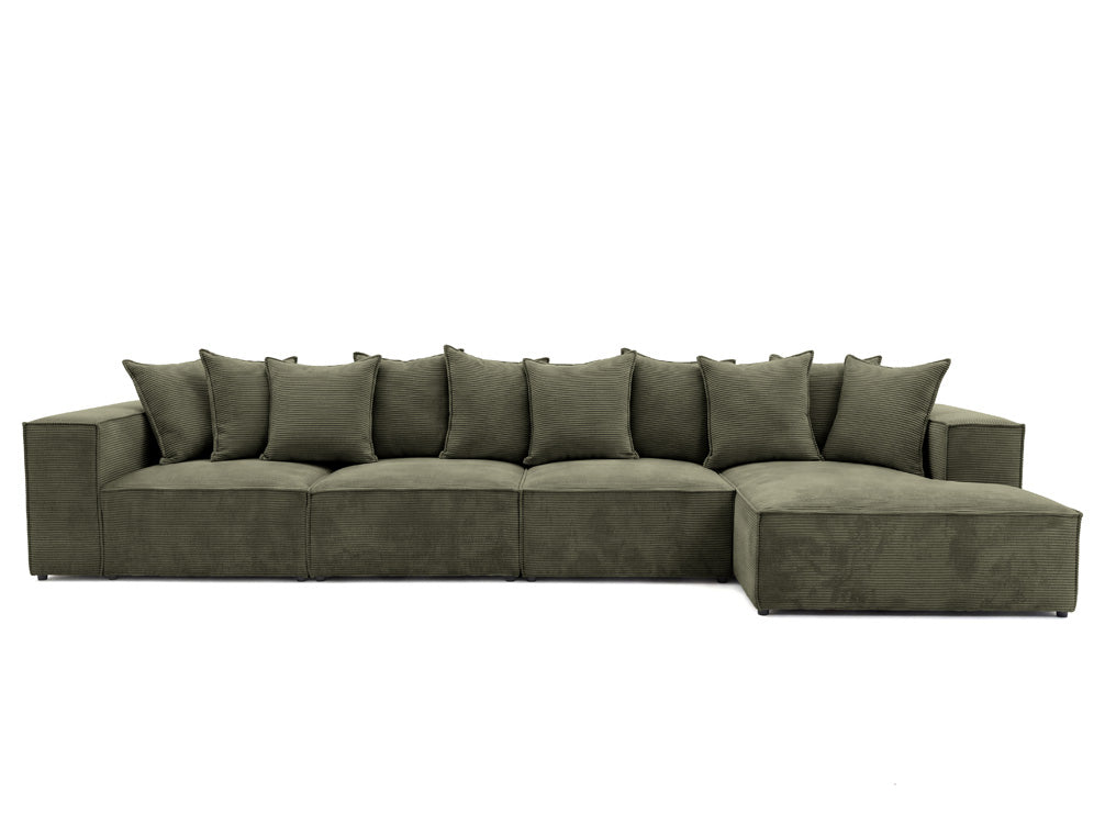 Designer Sofa Largo L Maxi in Corduroy
