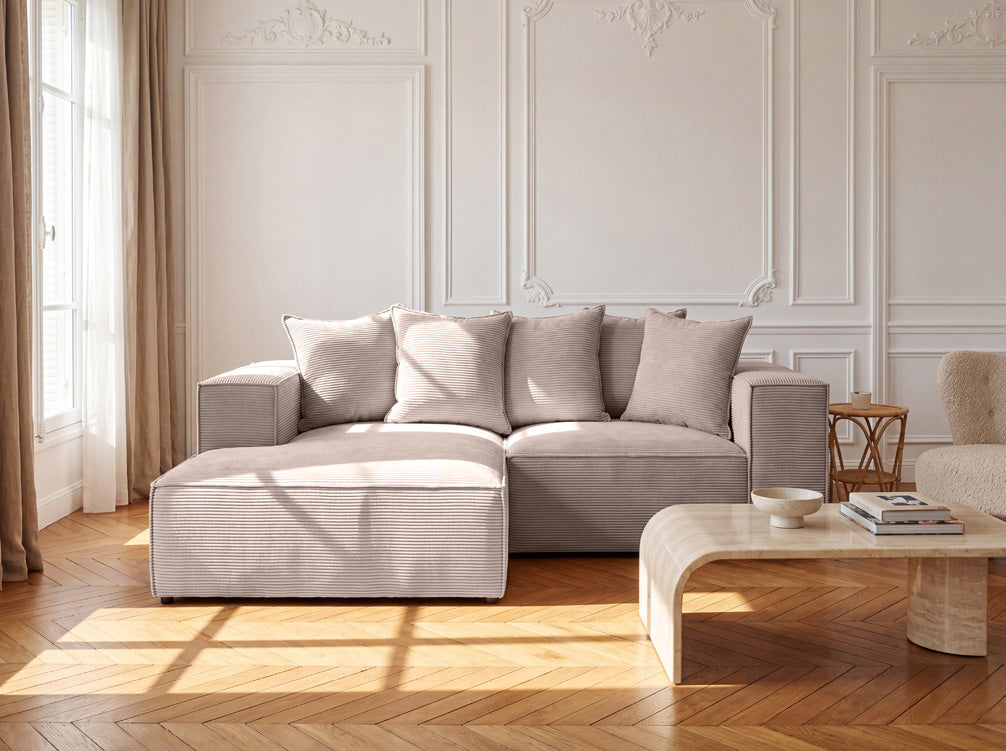 Designer Sofa Largo L Mini in Corduroy