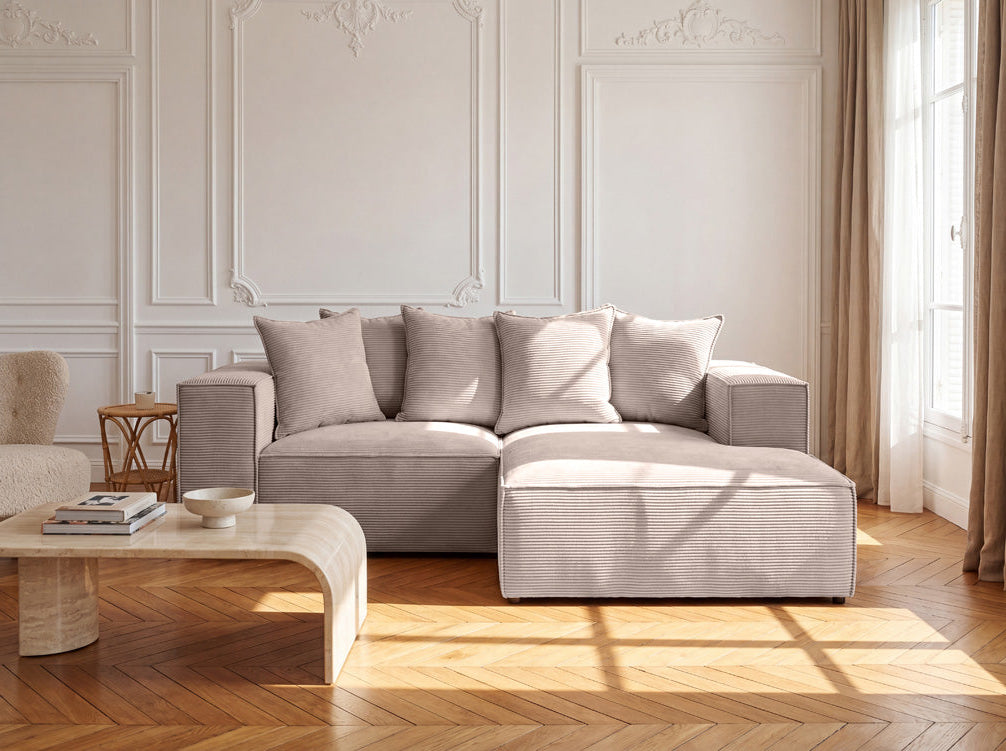 Designer Sofa Largo L Mini in Corduroy