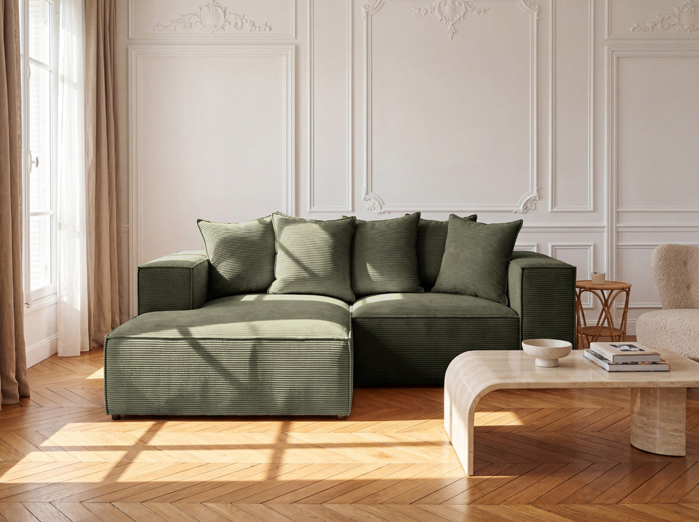 Designer Sofa Largo L Mini in Corduroy