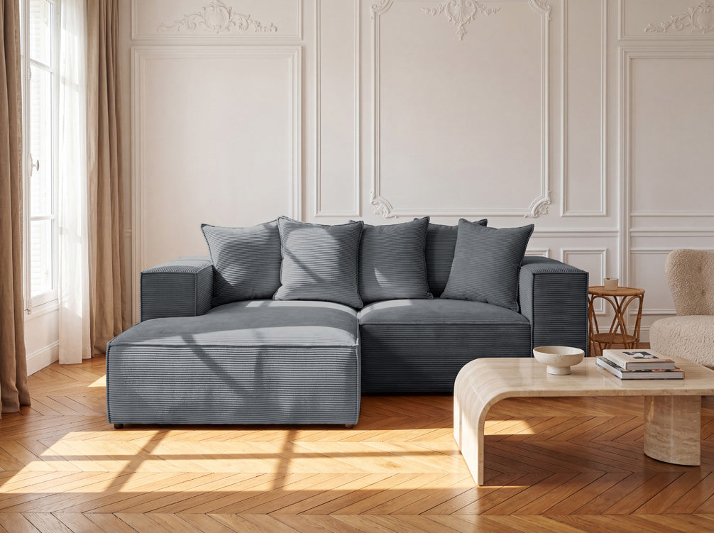 Designer Sofa Largo L Mini in Corduroy
